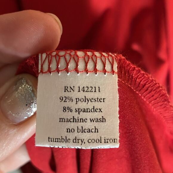 24seven women’s red dress plus size comfortable work party outfit Fourth July - Picture 4 of 4